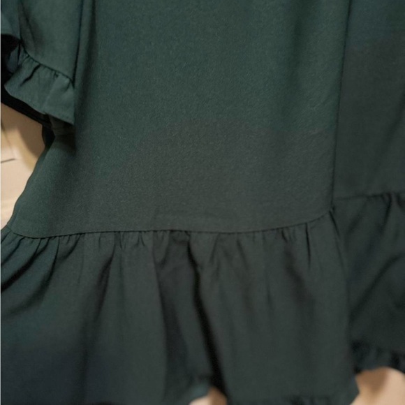 Madewell Smokey Green Stanza Ruffle-Hem Top medium - Picture 6 of 8